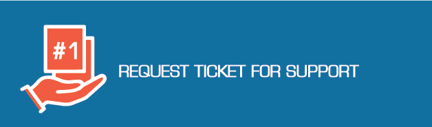 Request support by ticket opening